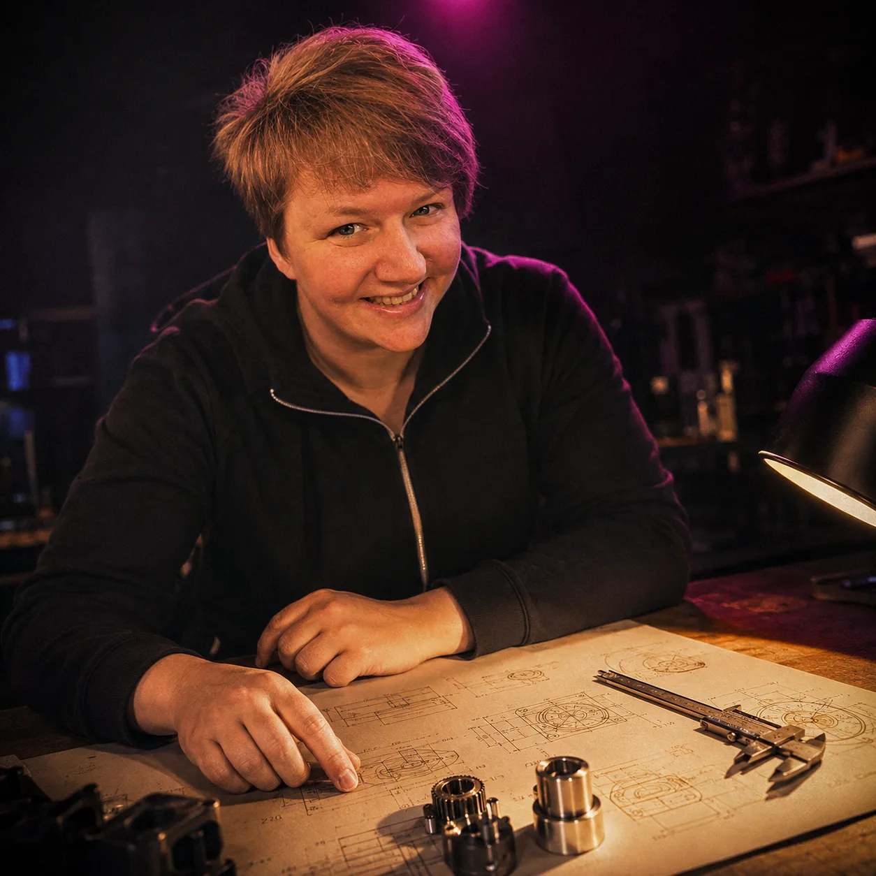 Konstrukteurin - Portrait (KI-generiert)